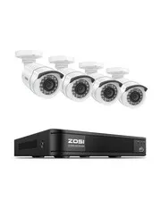 3K Lite Wired Security Camera System, 4 X 2MP Bullet Cameras, NO HDD