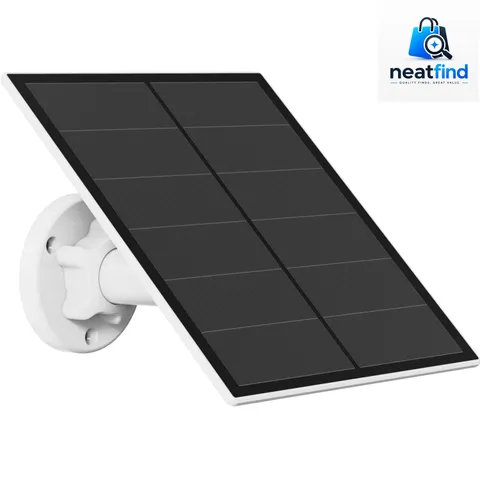 5W Solar Panel for Battery Security Cameras - Waterproof & Adjustable Bracket