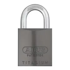 Abus 83Al-Ic/40 Titanium Padlock, Coreless, Long Shackle, Rectangular Aluminum