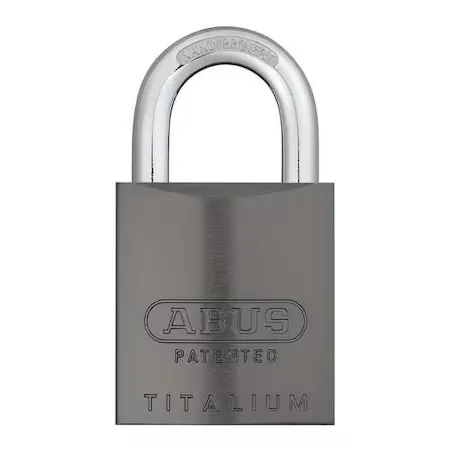 Abus 83Al-Ic/40 Titanium Padlock, Coreless, Long Shackle, Rectangular Aluminum