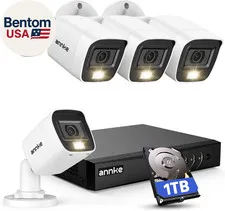 8CH 2MP Security Camera System, 8 Channel H.265+ DVR Recorder, AI Human/Vehicle 