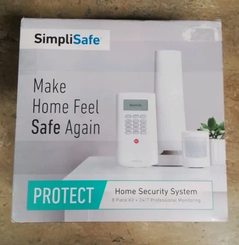 Simply Safe 8 Piece Kit 24/7 Home Security System New In Box 
