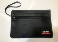 6400℉ Fireproof Money Bags 2 Pack with Hidden Dual Zipper, Small, Black 
