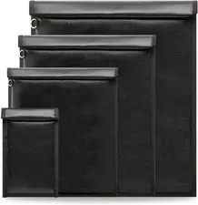 Faraday Bags, Waterproof Fireproof Money Bag for Cash Black