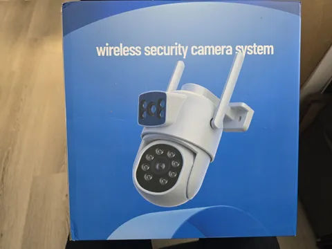 CAMCAMP Home Security Camera System Wireless Outdoor, 4 Cameras Dual-Lens PTZ wi