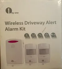 1byone Wireless Driveway Alert Alarm Kit, Receiver & PIR Motion Sensor, DIY