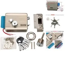 Upgrade Electric Door Lock with 6 Computerized Keys - Steel, Anti-Theft Security