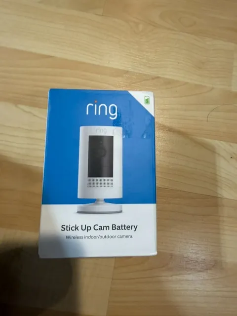Ring Stick Up Cam Outdoor Wireless Security Camera - White