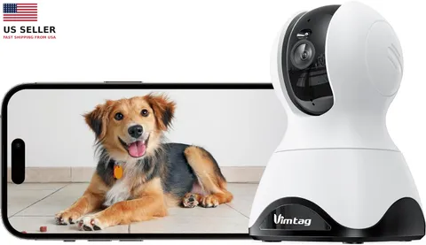 2.5K Pet Camera Indoor with Phone App, 360° Dog Camera with Speaker, Indoor Cam