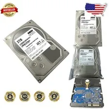 Internal 2TB 3.5in CCTV DVR Hard Drive 7200RPM 32MB Cache SATA 24/7