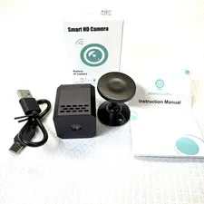 Smart Mini Wireless Camera WiFi IP Home HD USB  With Mount and Charging Cable