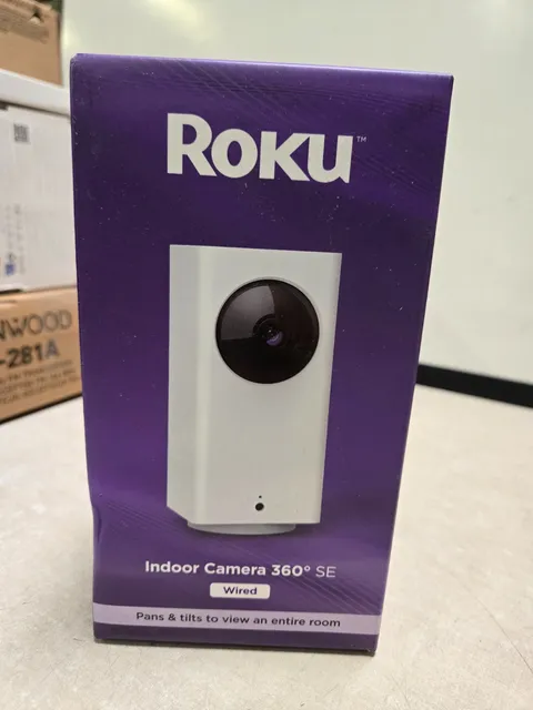 Roku Smart Home Indoor Camera 360° SE Wi-Fi - Connected Wired  SEALED!