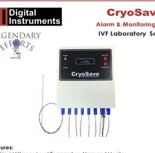 CryoSave Alarm & Monitoring System 8 Channel LN2 Level Monitor IVF Laboratory