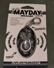 Mayday Mini Floral Gray Self Defense Keychain Personal Alarm Emergency Keyring