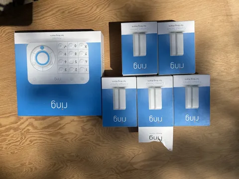 Ring Alarm Contact Sensor (2nd Gen) Lot Of 5- White New Plus Keypad Entry Contro