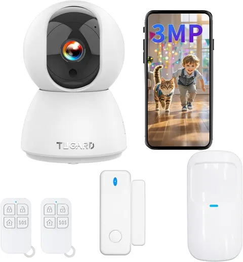 Indoor Security Camera, 1080P HD Dog-Camera, 2.4Ghz Wifi Smart Home Security Sys