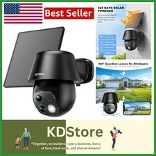 Advanced Wireless Solar Security Camera with 2K Video & 360° Coverage for Homes