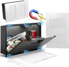 DIGITAL HIDDEN WALL MOUNT SAFE AIR VENT COVER MAGNETIC WALL SAFES