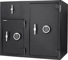 Secure Large Digital Safe with Drop Slot & Dual Keypad Access for Cash Handling