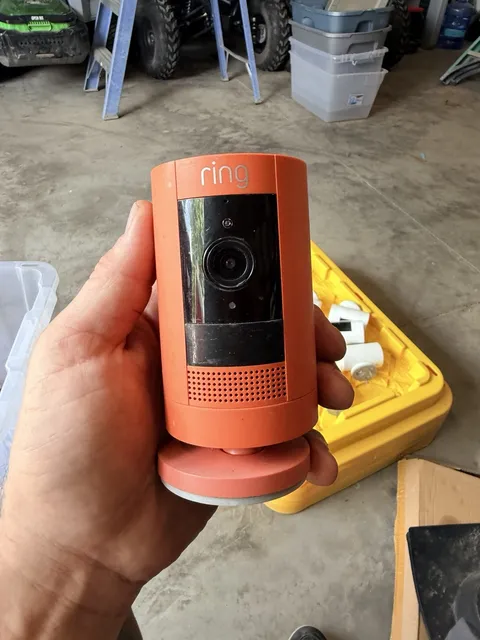 Ring Jobsite Security Camera – Orange – Battery Powered with Mount