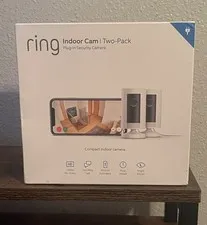 Ring 2nd Generation Indoor Plug-in 1080p Security Camera 2 Pack Very Good Cond.