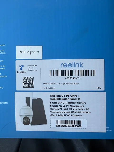 REOLINK Go PT Ultra Solar 4G LTE 4K Pan Tilt Battery Security Camera No  G1N