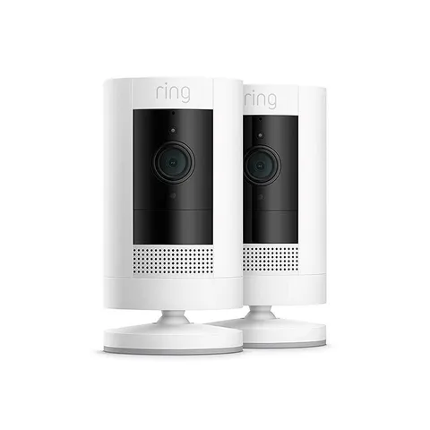 BRAND NEW- Ring Stick Up Cam Wireless Indoor/Outdoor Camera- 2 Pack White