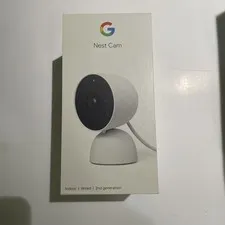Google Nest Cam 2nd Gen. Indoor Wired Security Camera (Snow) GA01998-US - Sealed