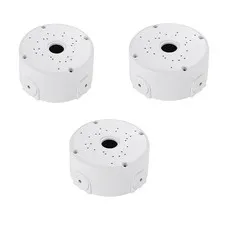 3 Pack Universal CCTV Junction Box Waterproof ABS for Dome Bullet Camera