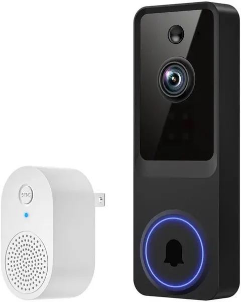 Smart Doorbell, Night Vision, Snapshot, Photo & Video Taking, Two-Way Intercom
