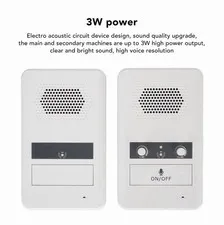 Dual Way Counter Intercom Premium Speaker Sensitive Mic 3W Power Window Intercom