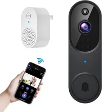Orbitell Wireless Wi-Fi Video Doorbell Camera with Two Way Audio, AI Motion Dete