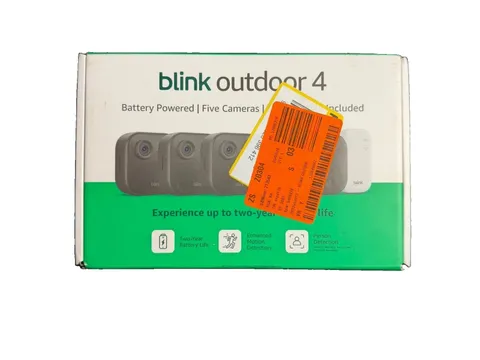 Blink Outdoor 4 5-Camera System Wireless Security Cameras w/ Sync Module