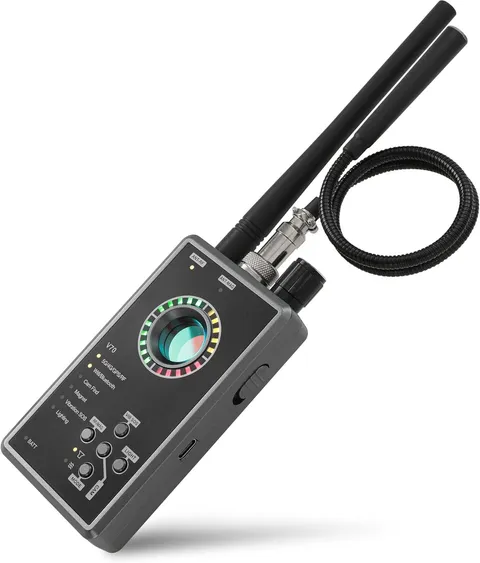 V70 Hidden Camera Detector, Bug Detector, Night Vision Lens GPS Tracker Detector