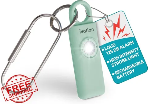 Ivation SOS Alarm Green Personal Rechargeable