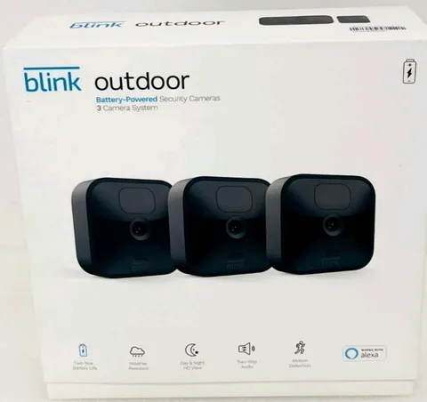 Blink Outdoor 4 4th Gen Battery Wi-Fi Security Cameras 3-Pack Alexa Black