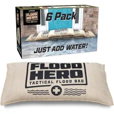 Gosports Outdoors Flood Hero 2 X 1 Ft Water Activated Sandbags - 6 Pack Flood