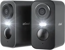 2PCS ieGeek Wireless Outdoor Security Camera Home WIFi Battery CCTV System Alarm