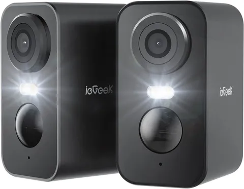 2PCS ieGeek Wireless Outdoor Security Camera Home WIFi Battery CCTV System Alarm