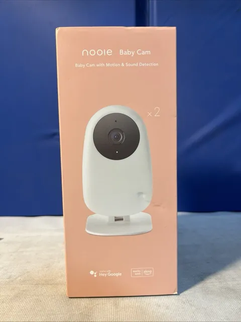 ¥Nooie Baby Cam w/ Motion & Sound Detection Indoor Cam 1080p  With 2 Cameras