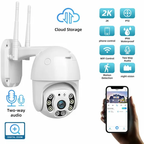 Wireless 1080P WIFI IP Camera Outdoor CCTV HD PTZ Smart Home Security IR 360 Cam