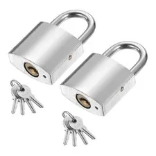 2Pack 20 x 35mm Heavy Duty Lock Alloy Steel High Security Padlock with 8 Keys
