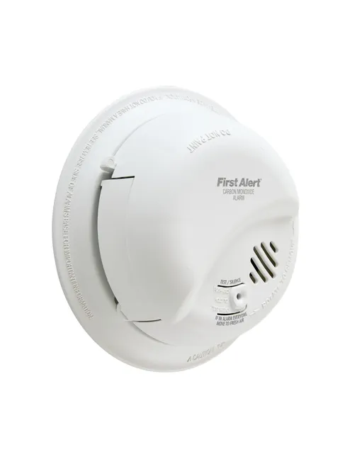 First Alert BRK Carbon Monoxide Detector, Hardwired Alarm with 1 pack, White