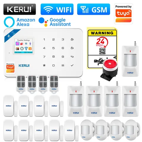 KERUI Wireless Wi-Fi Tuya GSM Smart Home Alarm System Security Motion Detector