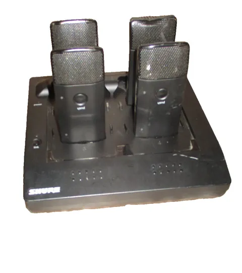 Shure MXWNCS4 4-Channel Networked Charging Station w/ 4x Wireless Transmitter