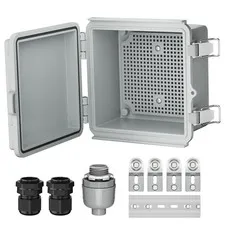 Joinfworld Outdoor Electrical Box Waterproof IP67 6X6 5.9"x5.9"x3.5", grey