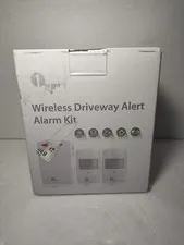 1byone Wireless Driveway Alarm Motion Sensor 1000FT Range 2 Sensors Open Box