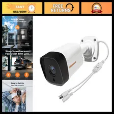 5MP Long Range Metal Security Camera for TVI CVI AHD CVBS DVRs - Night Vision, W