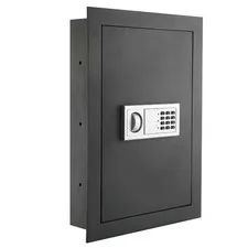 0.58 Cu. Ft. Digital Wall Safe - Electronic Lockbox with Keypad, 2 Manual Overri