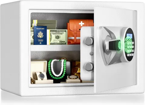 Biometric Home Safe W/ Quick Access Handle Fingerprint Lock 1.0 Cub Digital
